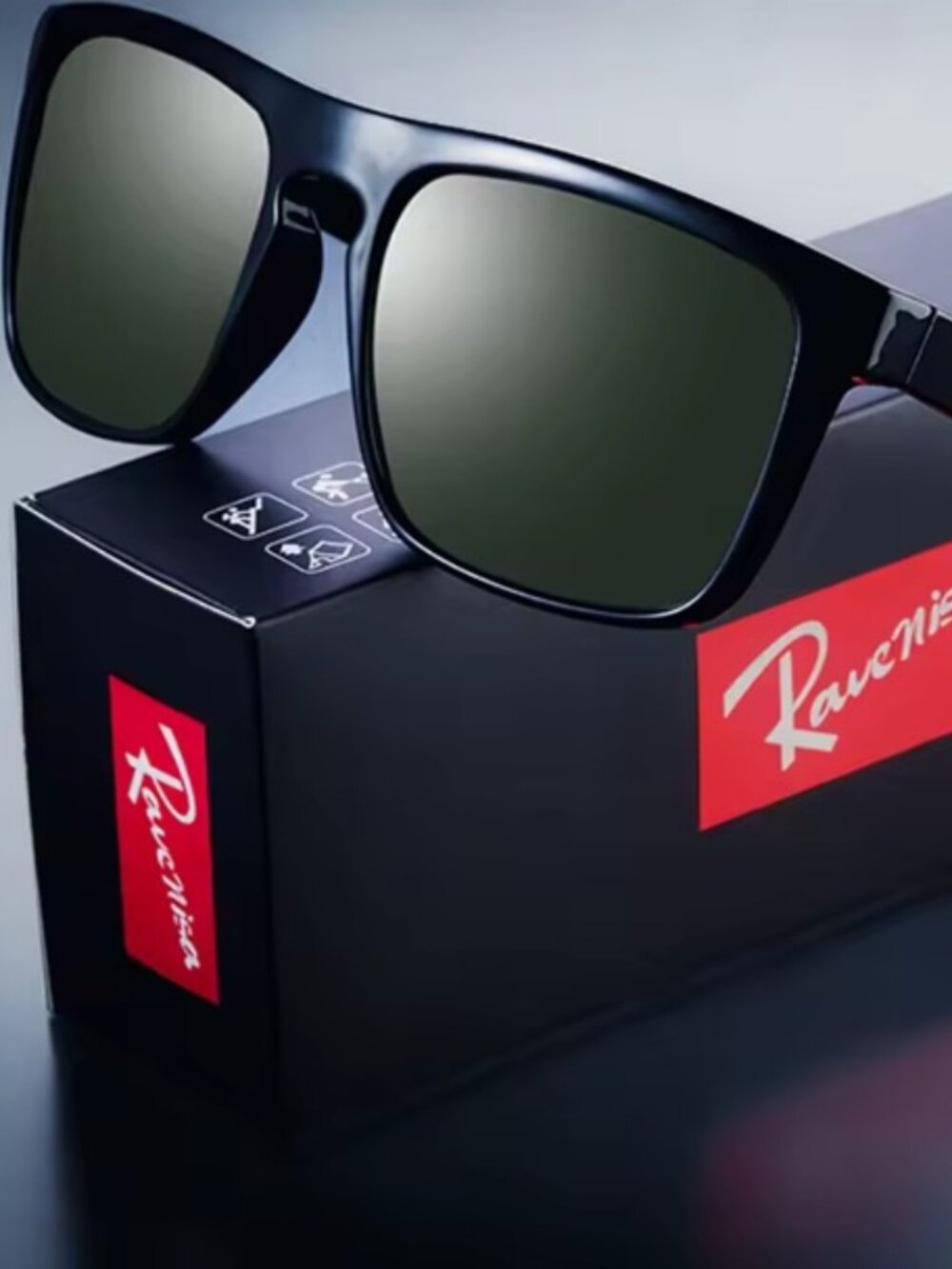 Ravenisa Vintage Polarized Sunglasses Unisex Retro UV400, Green, New